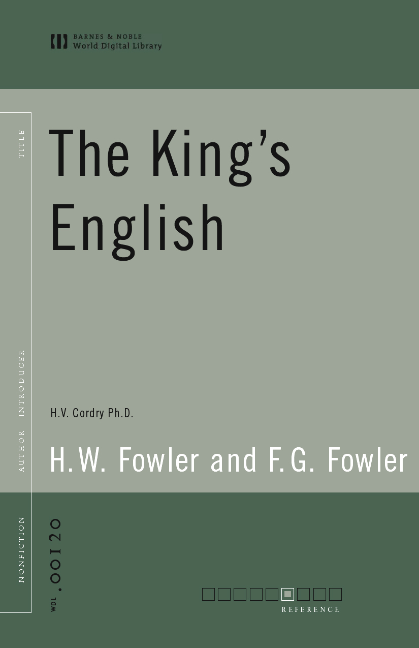 Title details for The King's English (World Digital Library) by H. W. Fowler - Available